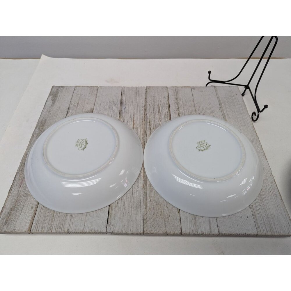 Vintage Kutani Set 4 Soup Cereal Bowls 7 5/8" White Silver Gray Bursts Japan - Picture 5 of 8